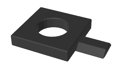 3D Printed Case to allow for flush mount